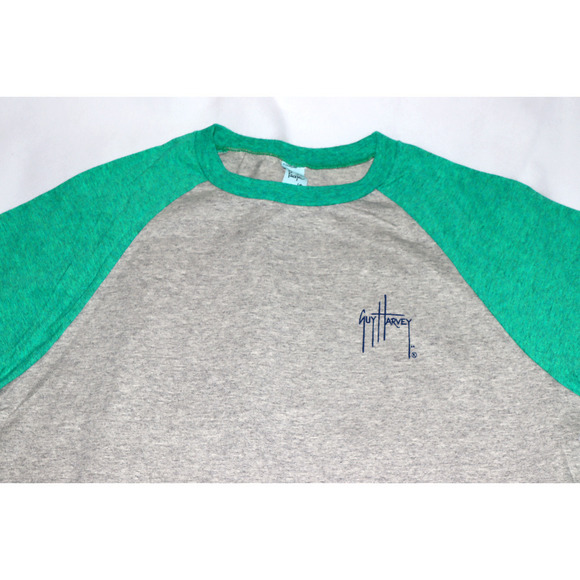 Pacific Guy Harvey Men's Long Sleeve Fishing Graphic T-Shirt Size Medium - Picture 4 of 7